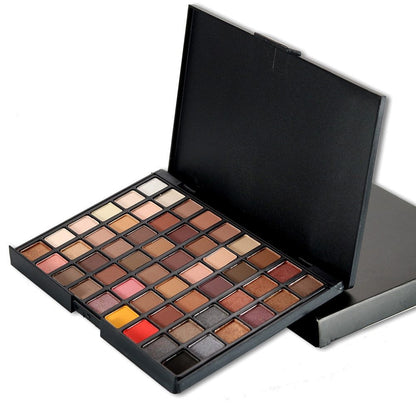 Portable 54 Color Eye Shadow Palette for Everyday Natural Shimmer