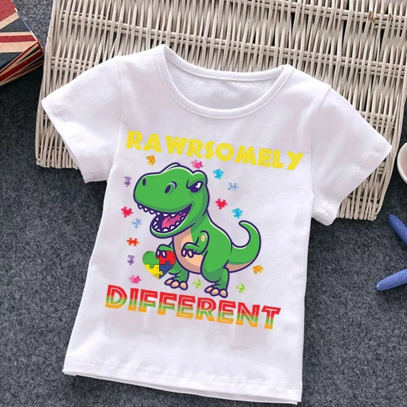 The Awareness Tee: Boys’ Autism Awareness Puzzle Graphic Top