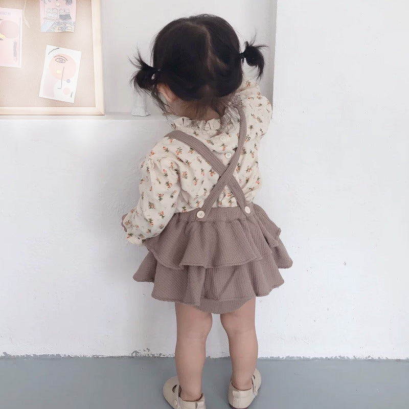 The Linen Vintage: Linen-Cotton Floral Romper & Top Set