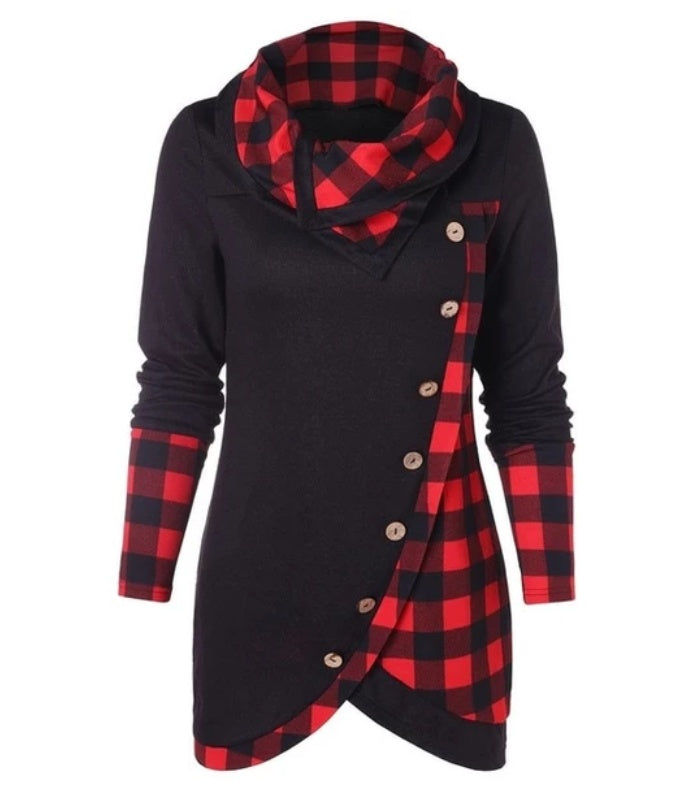 The High-Neck Luxe: European & American High-Neck Top