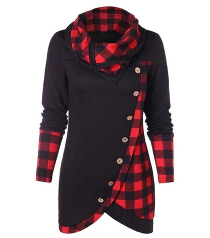 The High-Neck Luxe: European & American High-Neck Top