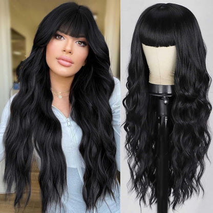 Fashion Air Bangs Long Curly Wig