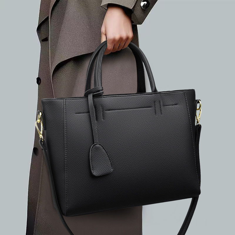 Soft Leather Tote Handbag Women's One Shoulder Crossbody Bag