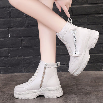 Zipper solid Martin boots