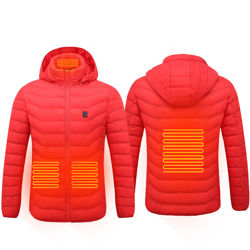 Carbon-Fiber USB Thermal Heated Power Coat