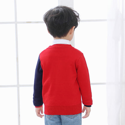 V-Neck Single-Breasted Small Fish Cardigan