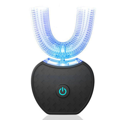 U-Shaped Electric Toothbrush | 360° Automatic Whitening Toothbrush with Blue Light & USB Charging