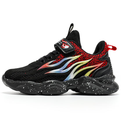 The Vintage Kinetic: Fashion Mesh Retro-Style Sneakers