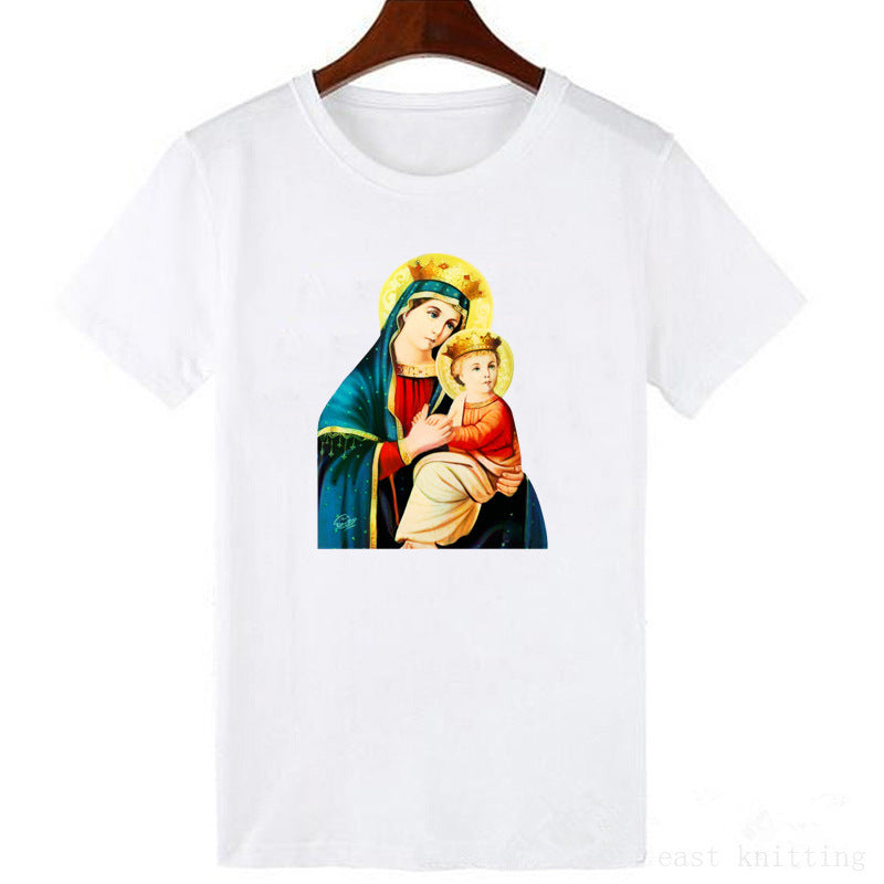 Adam and Eve crewneck T-shirt