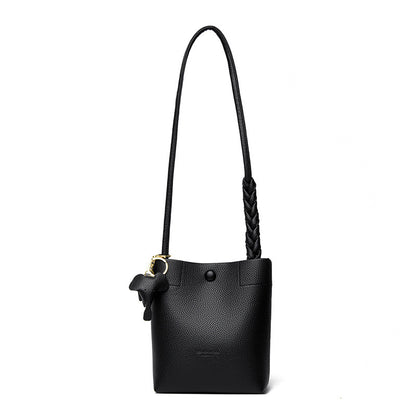 Women's Soft Leather Phone Crossbody Multilayer One Shoulder Bag