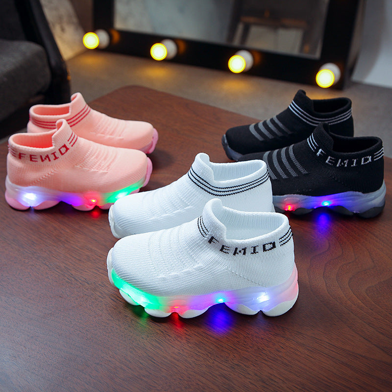 The Neon Path: LED Light-Up Shoes for Boys & Girls
