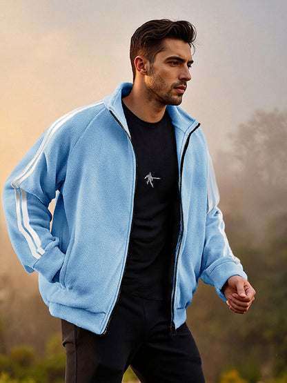 Street-Chic Versatile Zippered Fleece Jacket