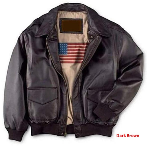 Retro Oversized US Air Force Fur Leather Coat Aviation Legacy