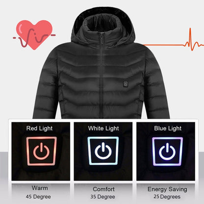 Carbon-Fiber USB Thermal Heated Power Coat