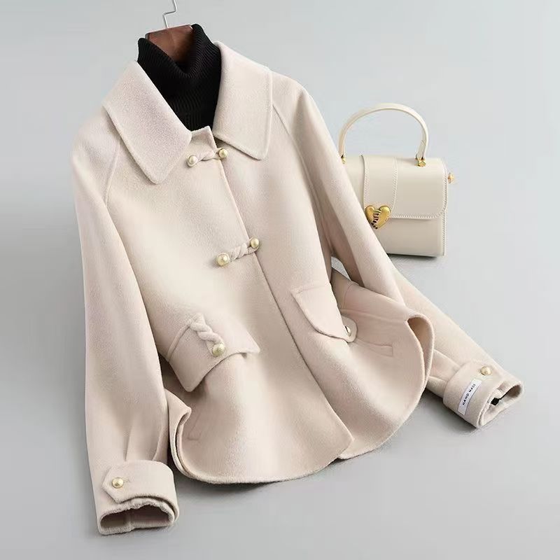 Women's Loose Large Size Autumn And Winter Thickening Double-sided Woolen New Coat