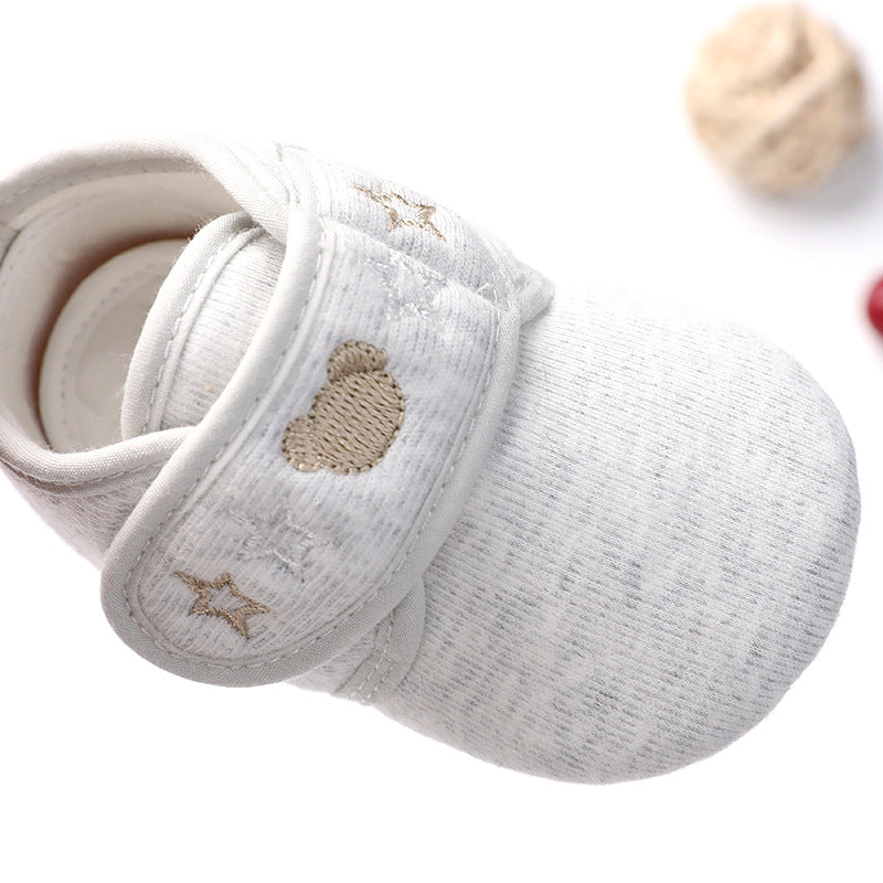 Shu cotton embroidered baby shoes