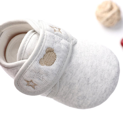 Shu cotton embroidered baby shoes