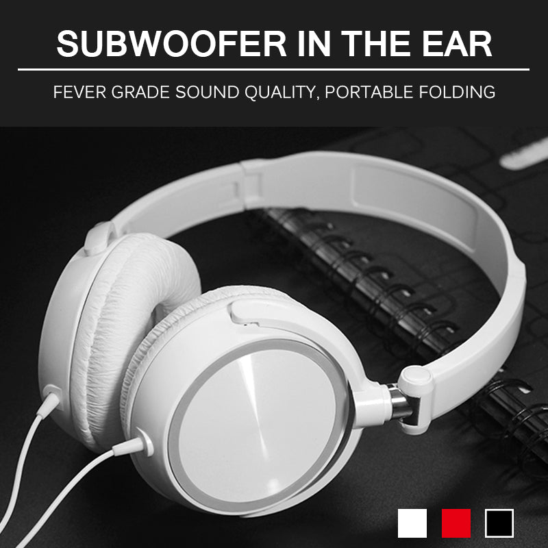 BandAir: Portable Headband Over-Ear Wired Headphones
