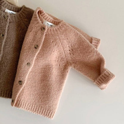 Pure Wool Artisan Knitted Cardigan
