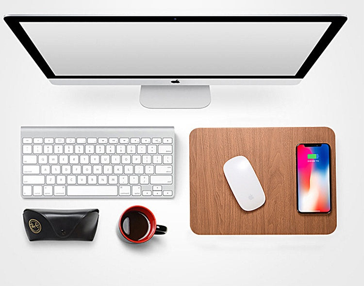 WoodCharge: Handcrafted Natural Wooden Wireless Charging Pad