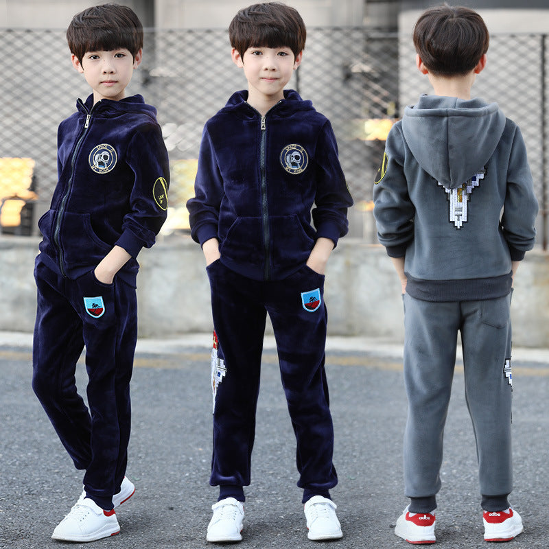 The Seasonal Pacing: Casual Autumn Performance Suit for Boys