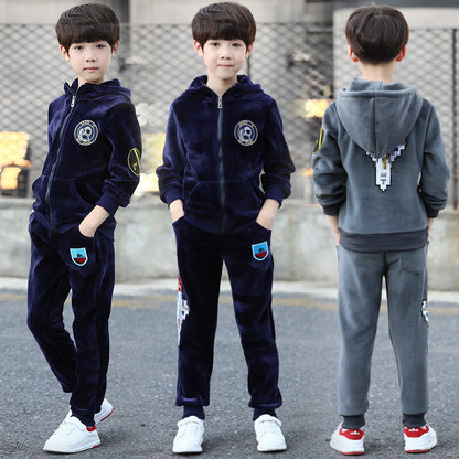 The Seasonal Pacing: Casual Autumn Performance Suit for Boys