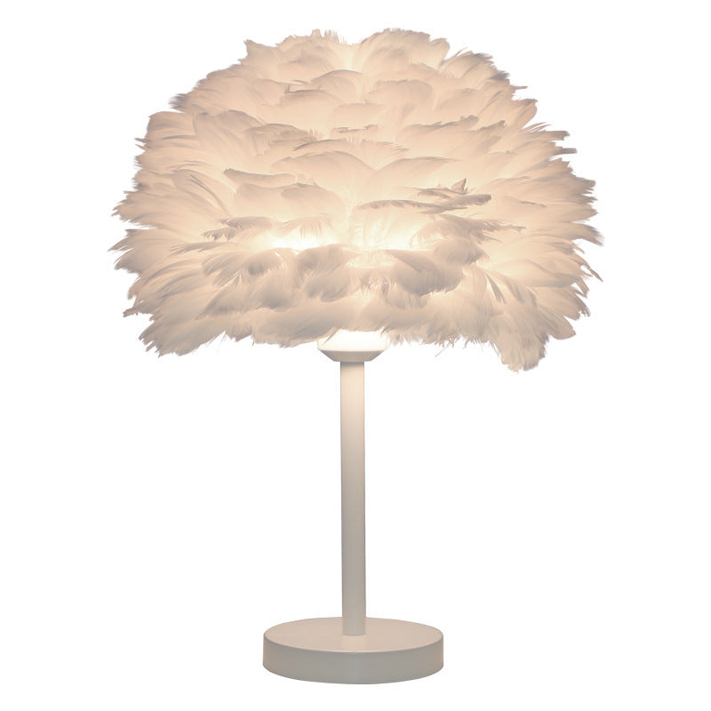 Bedroom Artistic Lamp Feather Table Lamp
