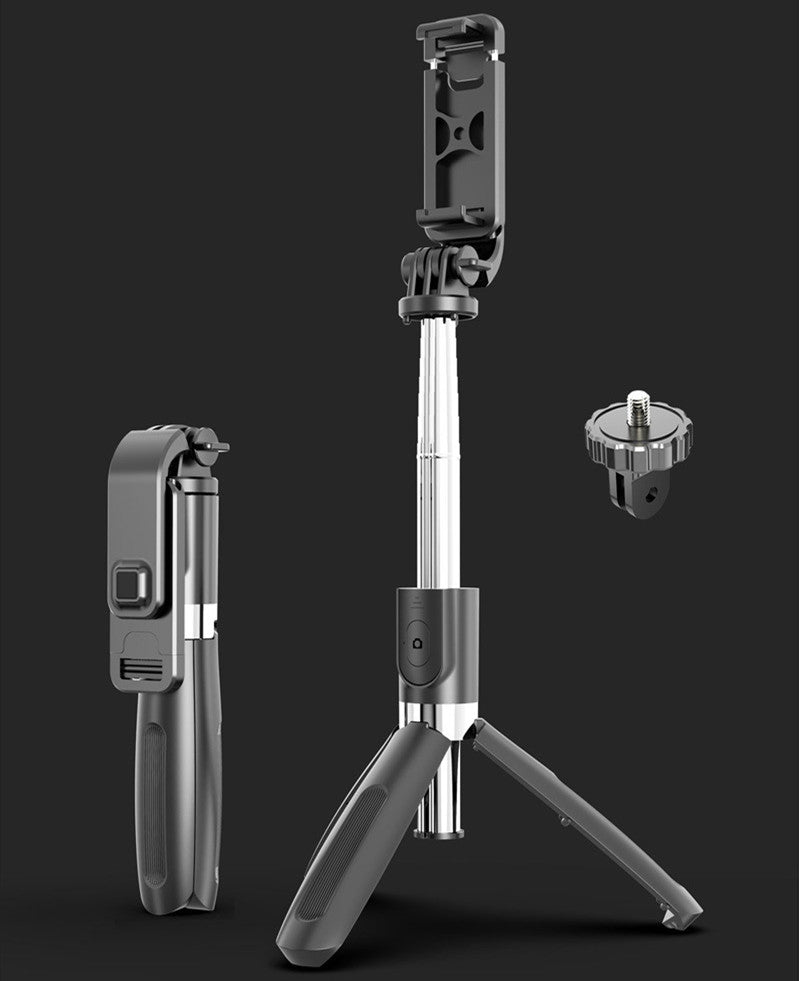Bluetooth Selfie Stick Tripod | Universal 360° Foldable Live Streaming Bracket for Smartphones