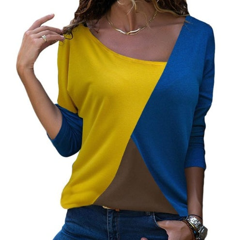 Stitching long sleeve t-shirt