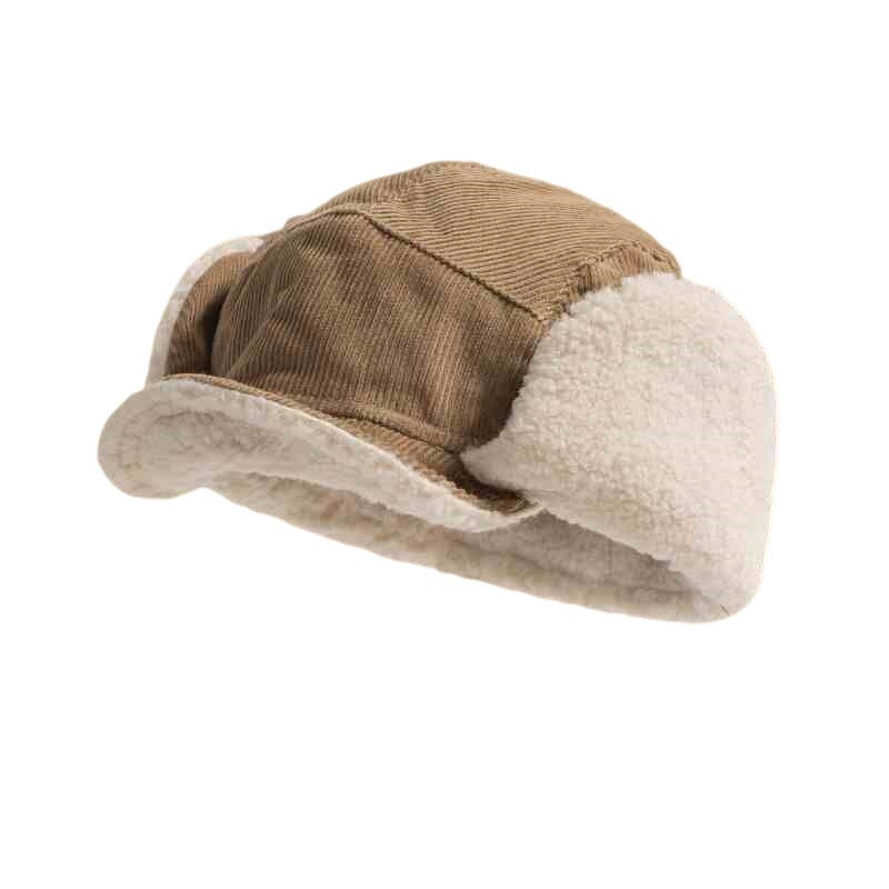 Japanese-style Retro Corduroy Warm Ear Protection Ushanka