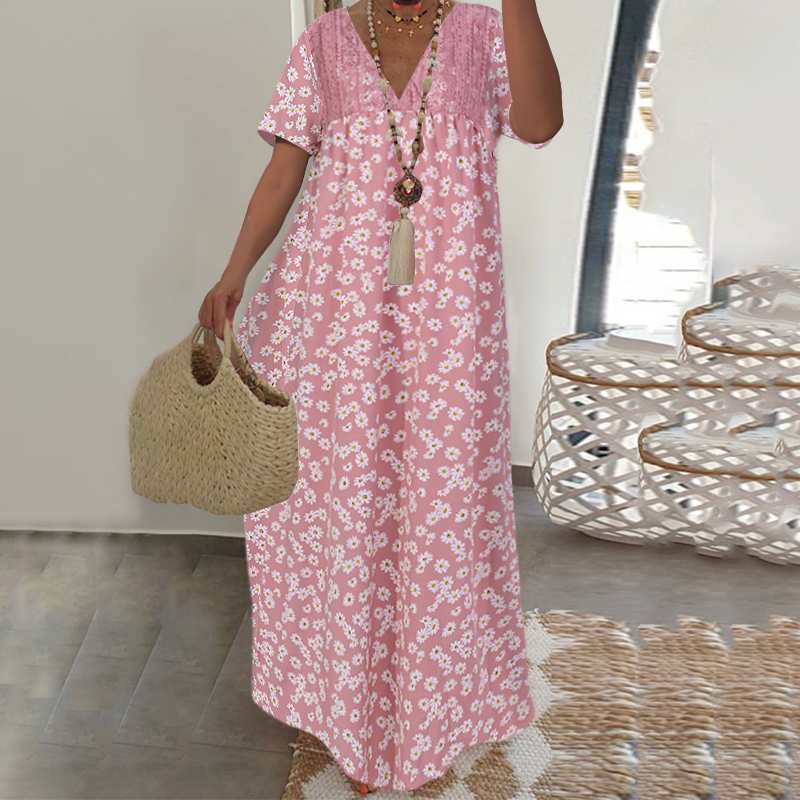 Floral short sleeve dress