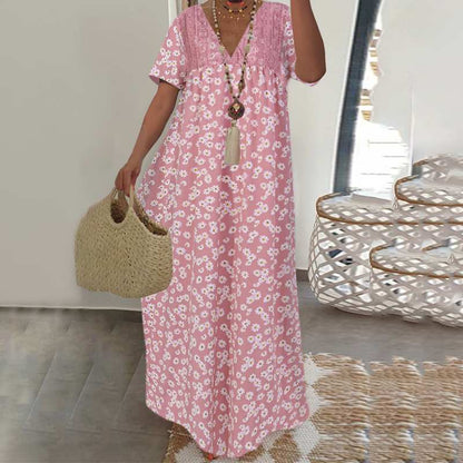 Floral short sleeve dress