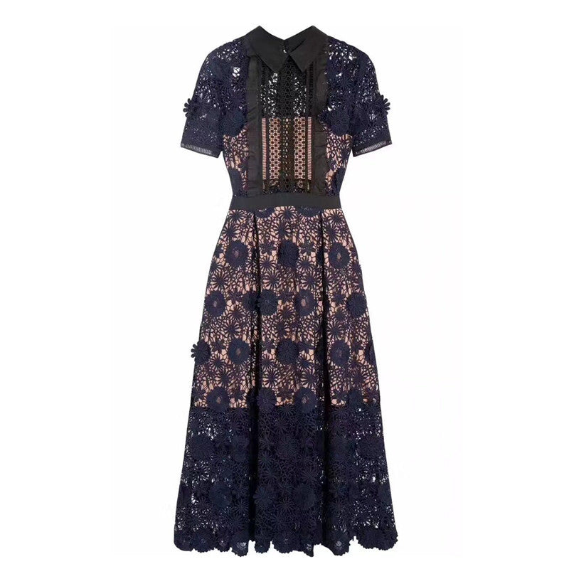 Short sleeve long dress