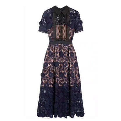 Short sleeve long dress