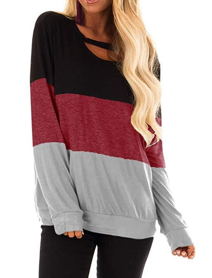 Colour matching long sleeve T-shirt
