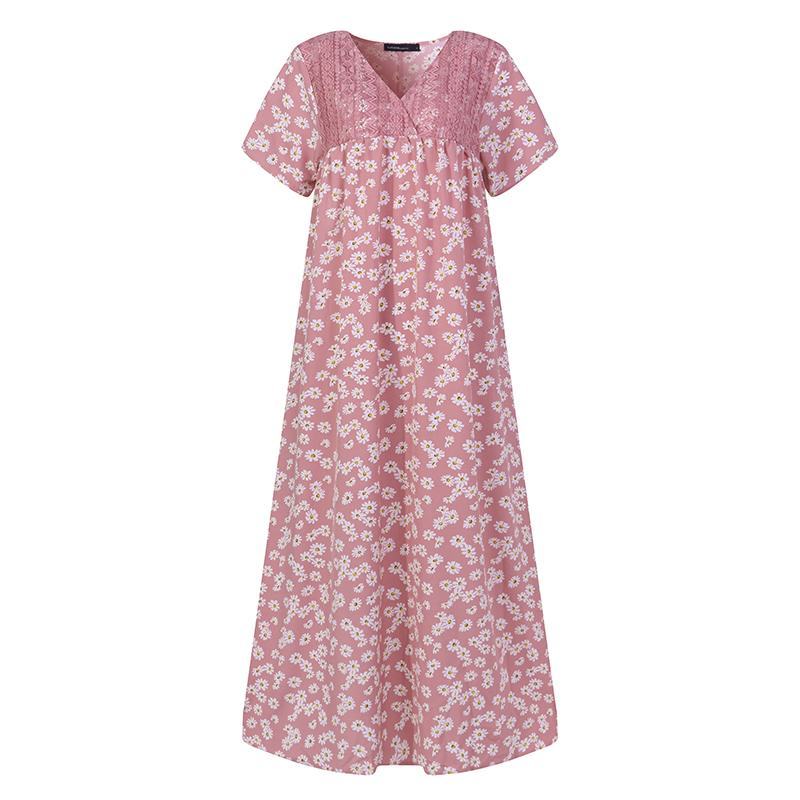 Floral short sleeve dress