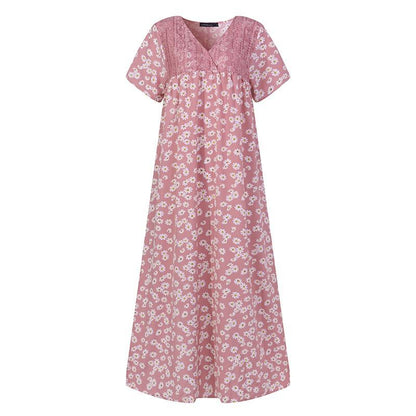 Floral short sleeve dress