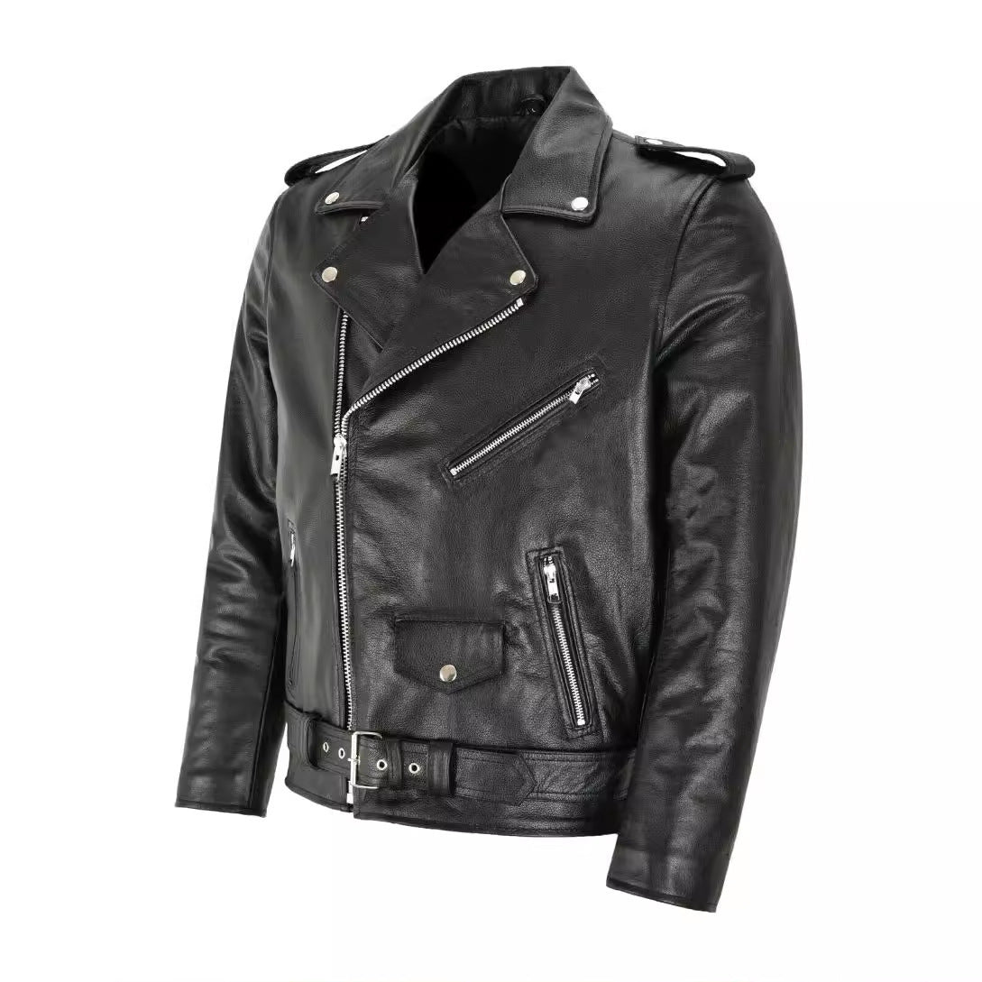 Popular Motorcycle Leather Mens Clothing Iconic Biker Staple