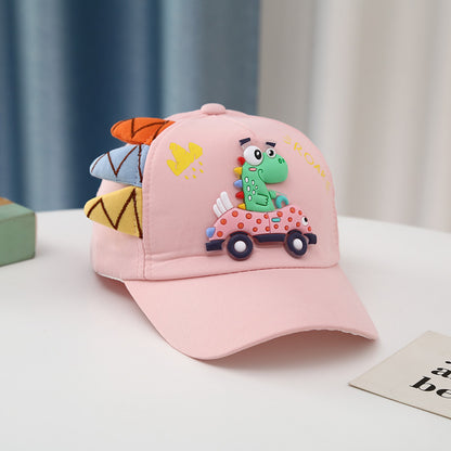 Prehistoric Edit: Dinosaur & Car Embroidered Peaked Cap