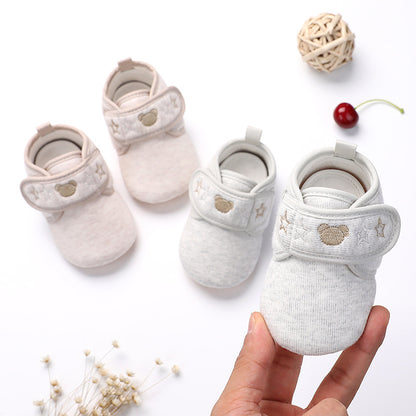 Shu cotton embroidered baby shoes