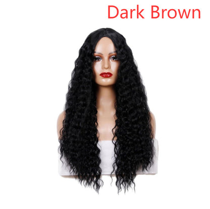 Medium Long Curly Hair Wave Synthetic Wigs