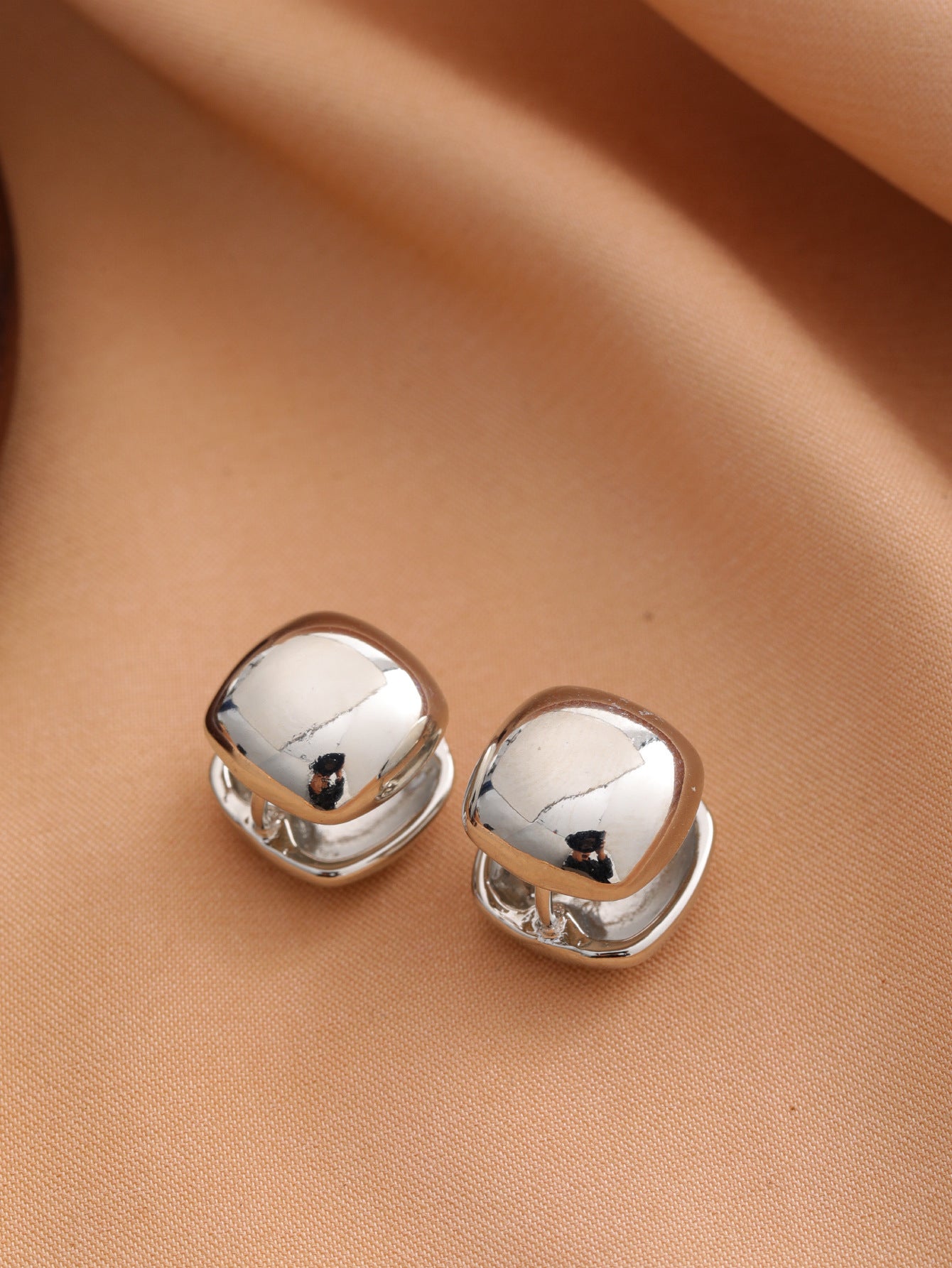Smooth Geometric Hollow Earrings For Women