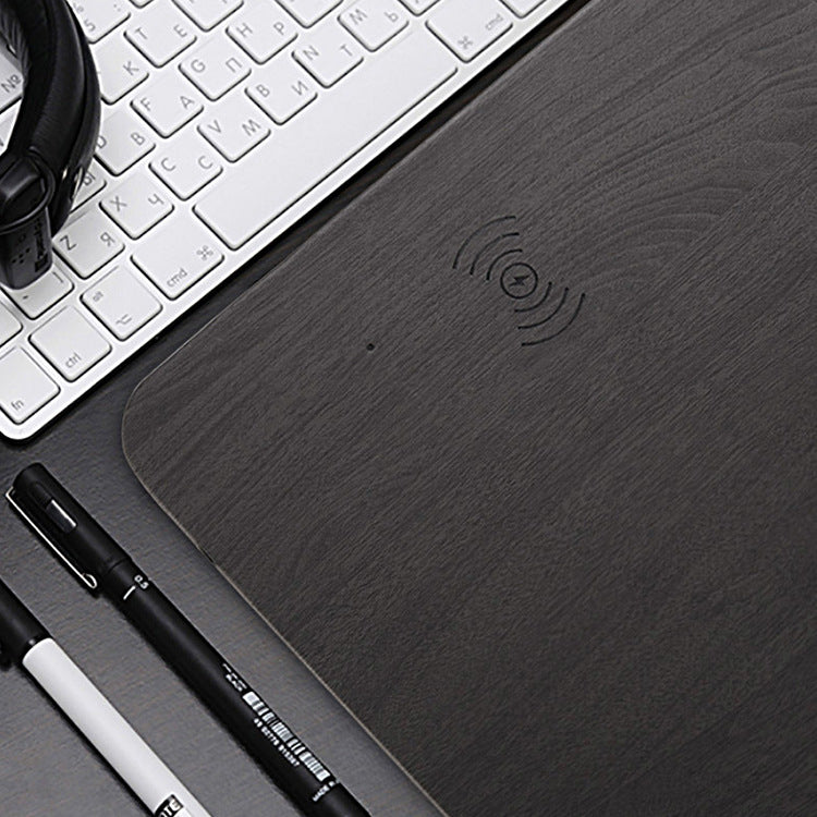 WoodCharge: Handcrafted Natural Wooden Wireless Charging Pad