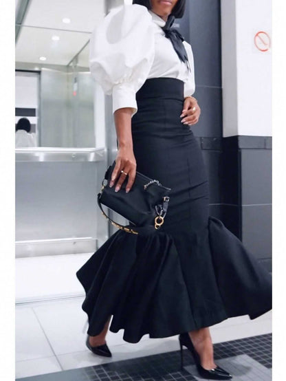 Sheath Long Fishtail Elegant Skirt