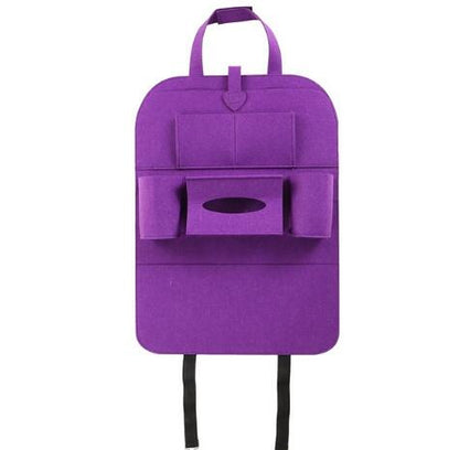 Multi-Pocket Auto Seat Back Organizer | Car Storage Bag for Headrest & Console