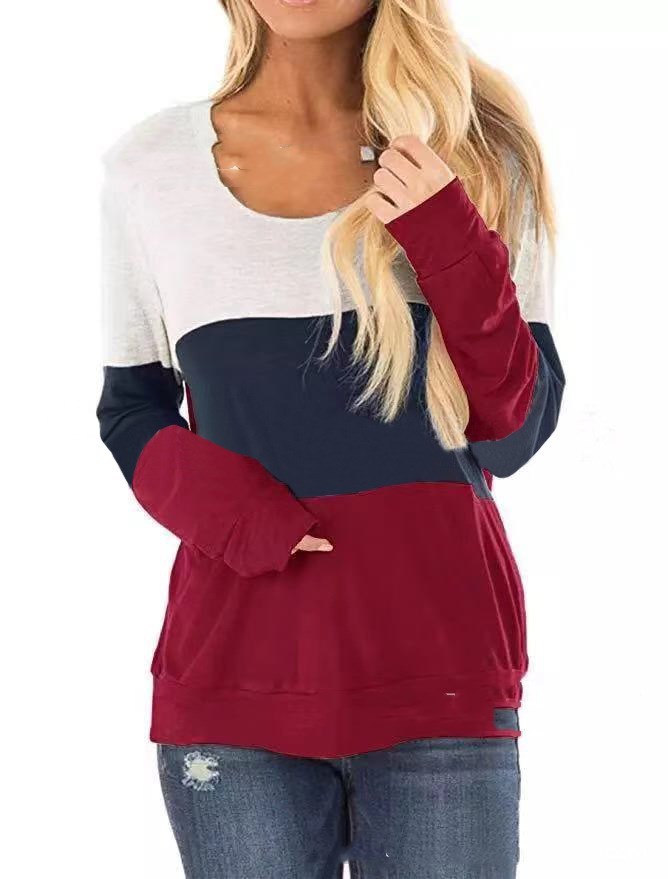 Colour matching long sleeve T-shirt