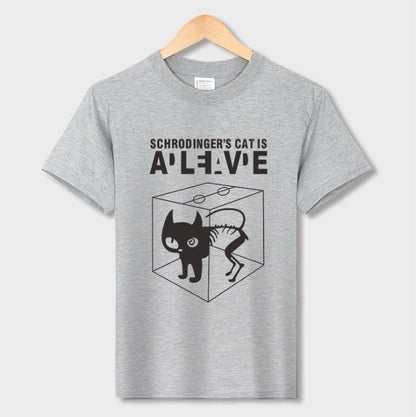 Han Hent The Big Bang Theory Shirt Schrodinger''s Cat T-shirt S Men Swag Funny Cotton Short Sleeve T Shirt S Summer T Shirt Homme