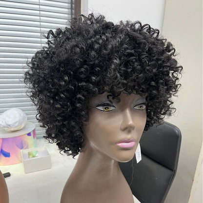 Wig Female Synthetic Wigs Wavy Curly Hair Head Cover