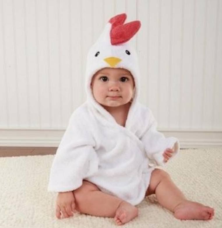 Hooded Baby Bath Towel & Robe | Soft Cotton Cartoon Animal Bathrobe for Infants & Toddlers