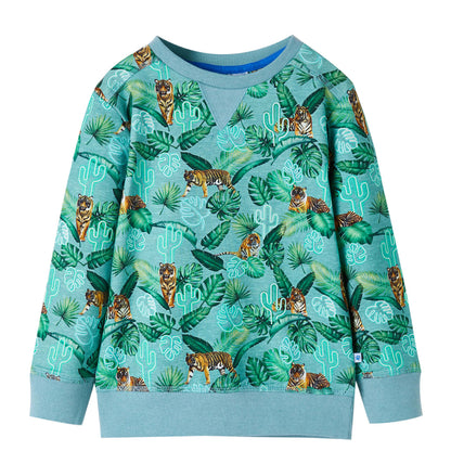 The Sage Melange: Light Green Melange Sweatshirt